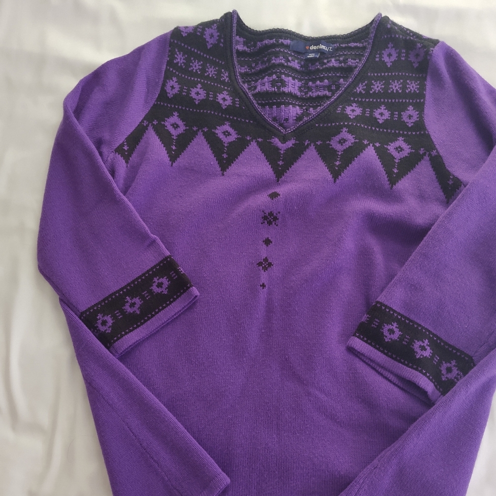 Woman's longer length sweater